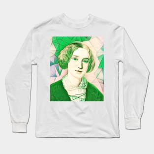 George Eliot Green Portrait | George Eliot Artwork 8 Long Sleeve T-Shirt